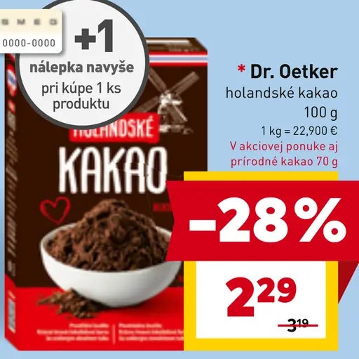 Dr. Oetker Holandské kakao