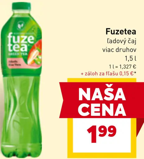 FuzeTea ľadový čaj rôzne druhy