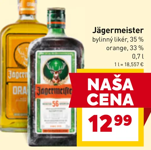 Jägermeister Bylinný likér rôzne druhy