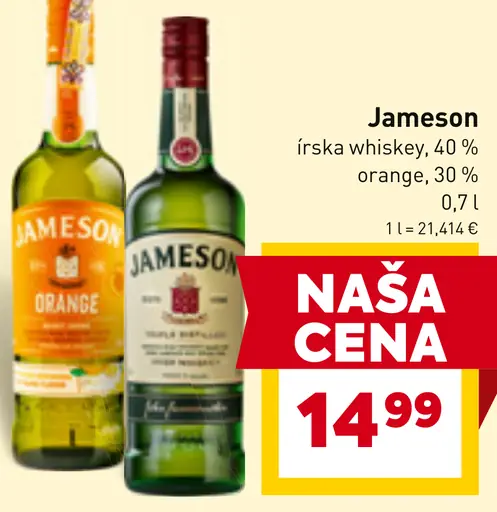 Jameson írská whisky