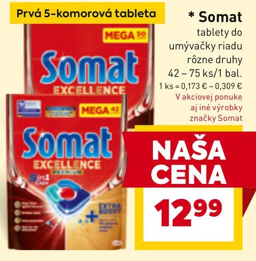 Somat Excellence tablety do umývačky riadu