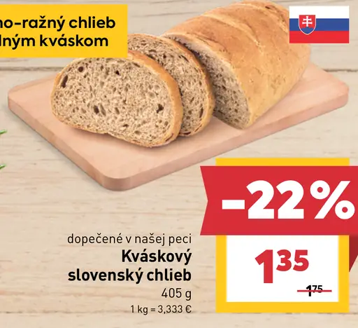 Kváskový slovenský chlieb