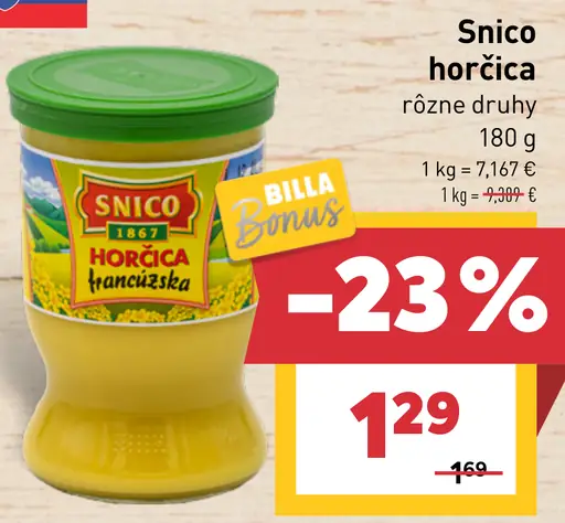 Snico horčica rôzne druhy