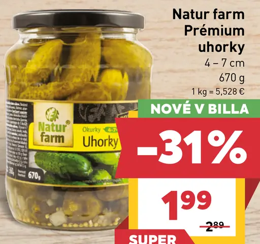 Natur Farm Uhorky Prémiové