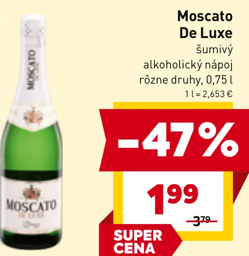Moscato De Luxe šumivý alkoholický nápoj