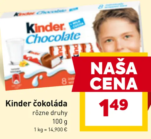 Kinder čokoláda