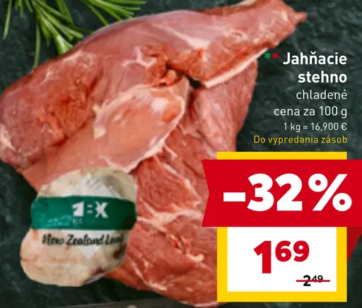 Jahňacie stehno chladené