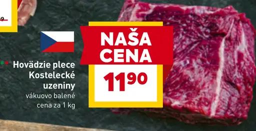 Hovädzie plece Kostelecké údeniny vákuovo balené