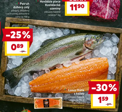 Losos fileta s kožou vákuovo balená