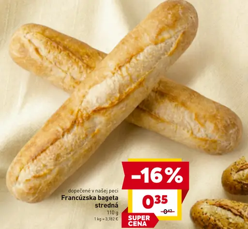 Francúzska bageta stredná