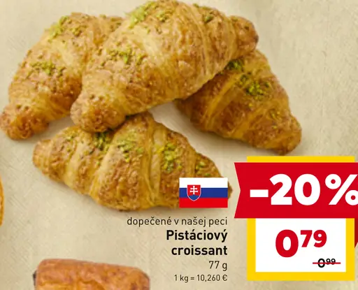 Pistáciový croissant