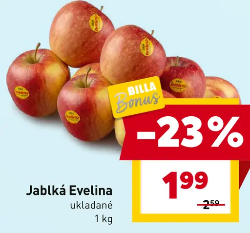 Jablká Evelina ukladané