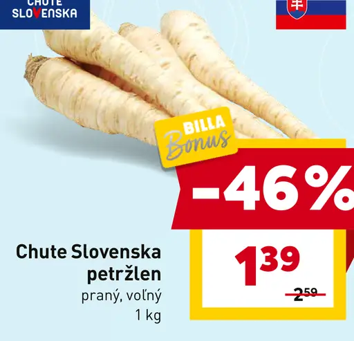 Chute Slovenska petržlen praný, voľný