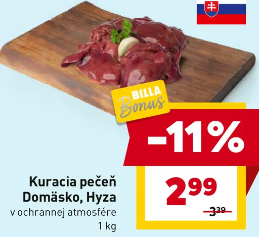 Kuracia pečeň Domáško Hyza v ochrannej atmosfére