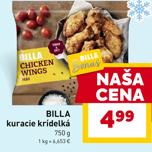 BILLA kuracie krídelká