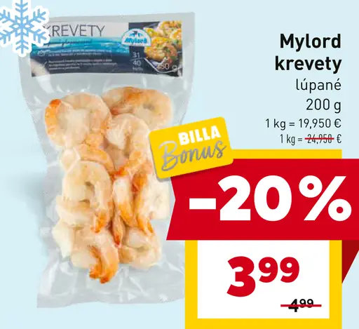 Mylord krevety lúpané