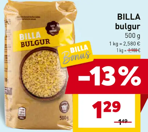BILLA bulgur
