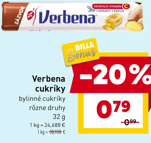 Verbena cukríky bylinné