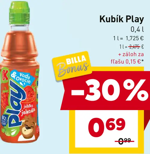Kubík Play detský drink