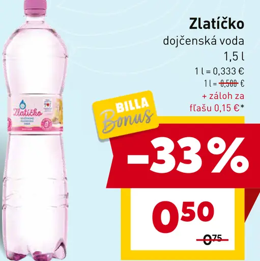 Zlatíčko dojčenská voda