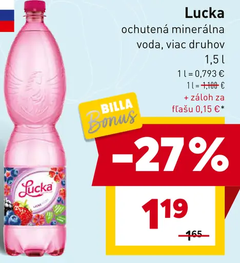 Lucka ochutená minerálna voda