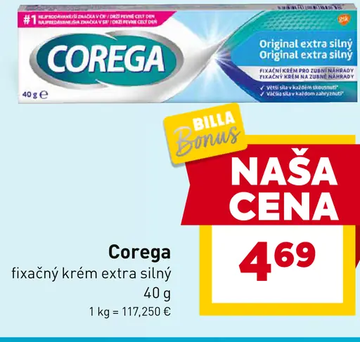 Corega fixačný krém extra silný