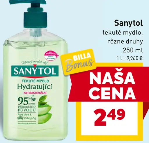 Sanytol tekuté mydlo