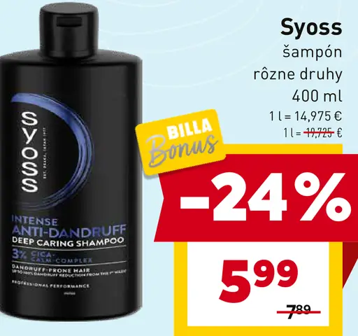 Syoss šampón na vlasy