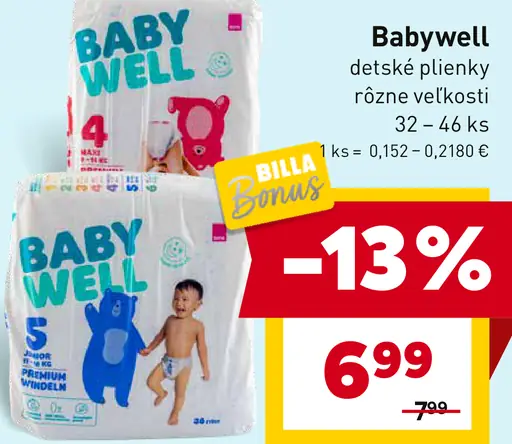 Babywell detské plienky