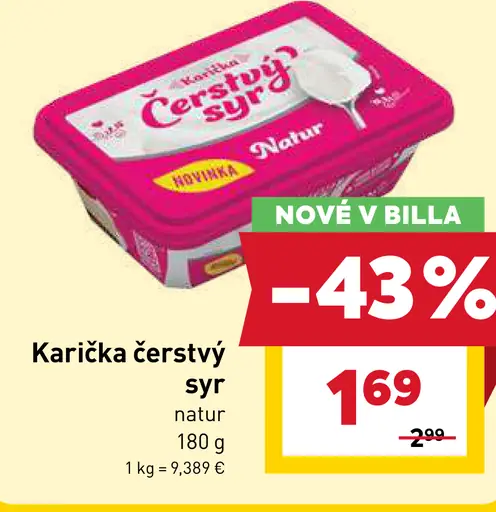 Karička čerstvý syr natur