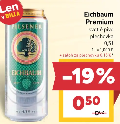 Eichbaum Premium svetlé pivo plechovka