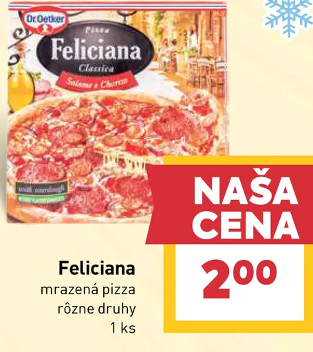 Feliciana mrazená pizza rôzne druhy