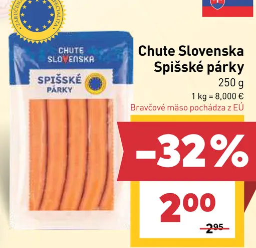 Chute Slovenska Spišské párky