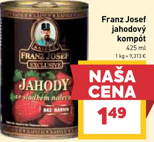 Franz Josef jahodový kompót