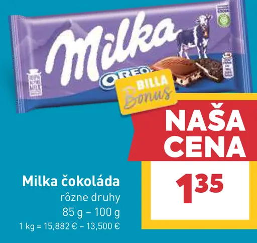 Milka Mliečna čokoláda