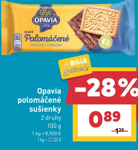 Opavia Polomáčané sušienky