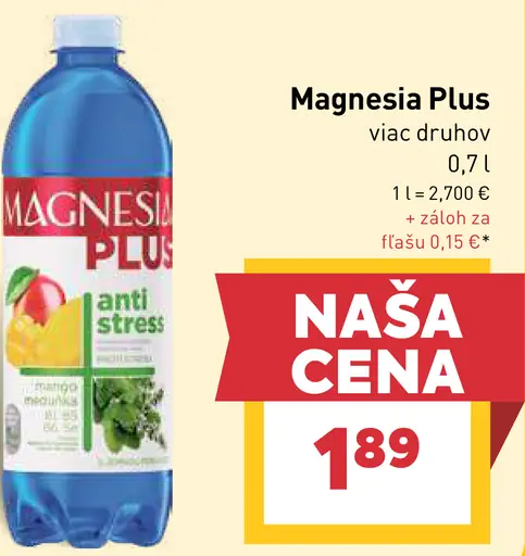 Magnesia Plus minerálna voda