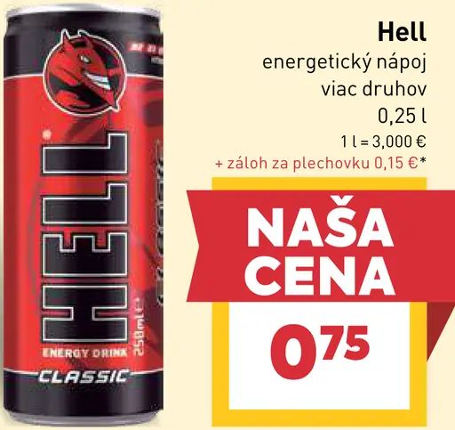 Hell energetický nápoj plechovka