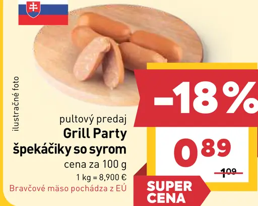 Grill Party špekáčky so syrom
