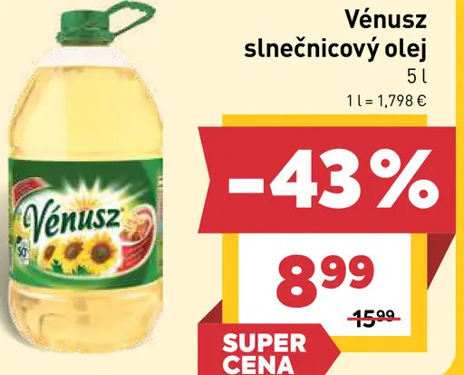 Vénusz Slnečnicový olej