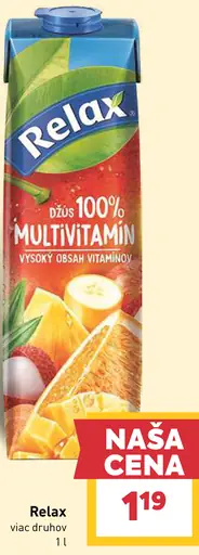 Relax Džús 100% multivitamín