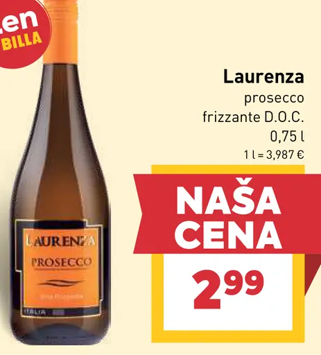 Laurenza prosecco frizzante D.O.C.