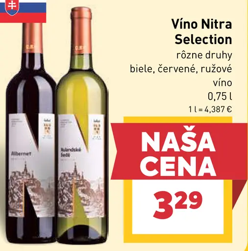 Vino Nitra Selection víno