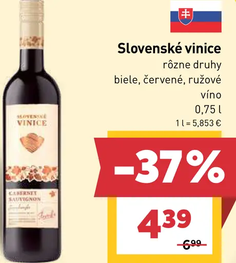 Slovenské vinice Víno