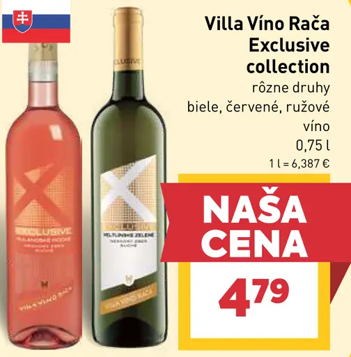 Villa Vino Rača Exclusive collection víno