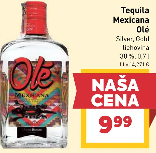 Tequila Mexicana Olé liehovina