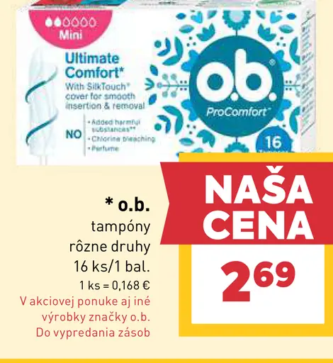 O.b. tampóny