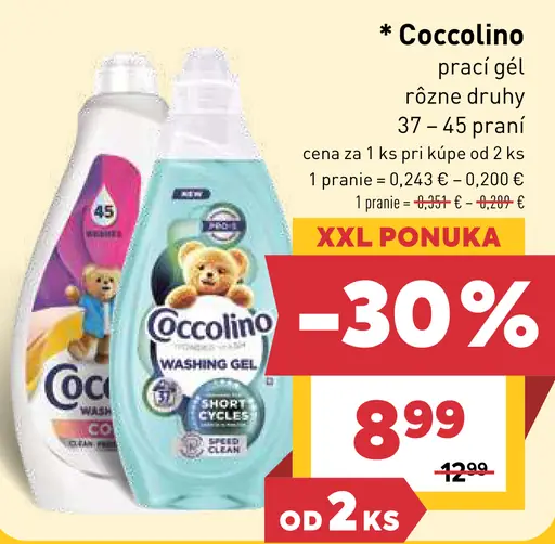 Coccolino prací gél