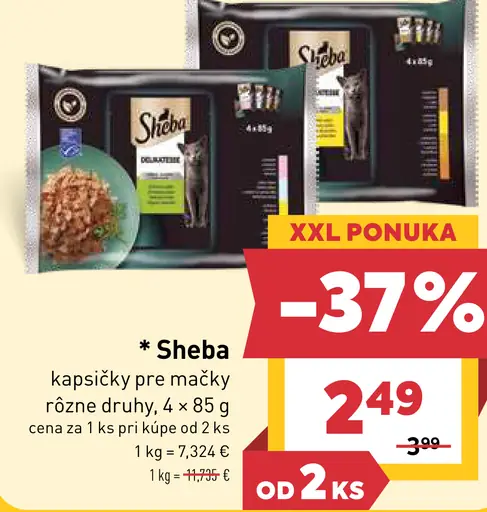 Sheba kapsičky pre mačky 2 druhy