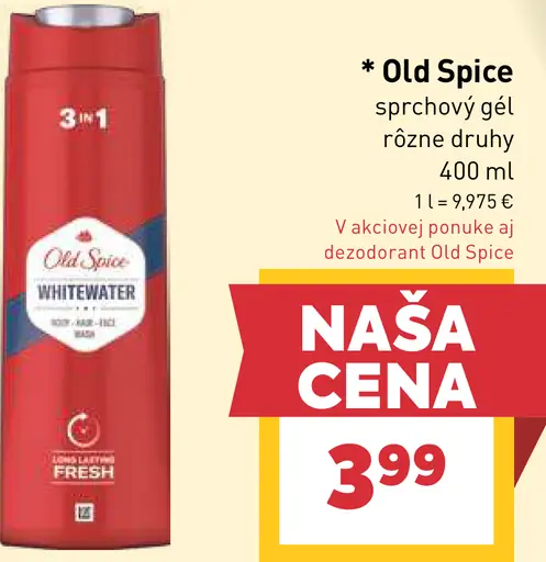 Old Spice sprchový gél vybrané druhy